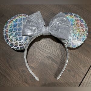 Silver Holographic Mermaid Disney Ears